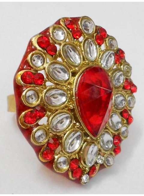 Kundan Finger Ring